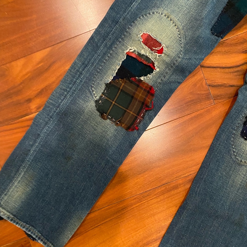 RALPH LAUREN PATCHWORK JEANS - Picture 4 of 16